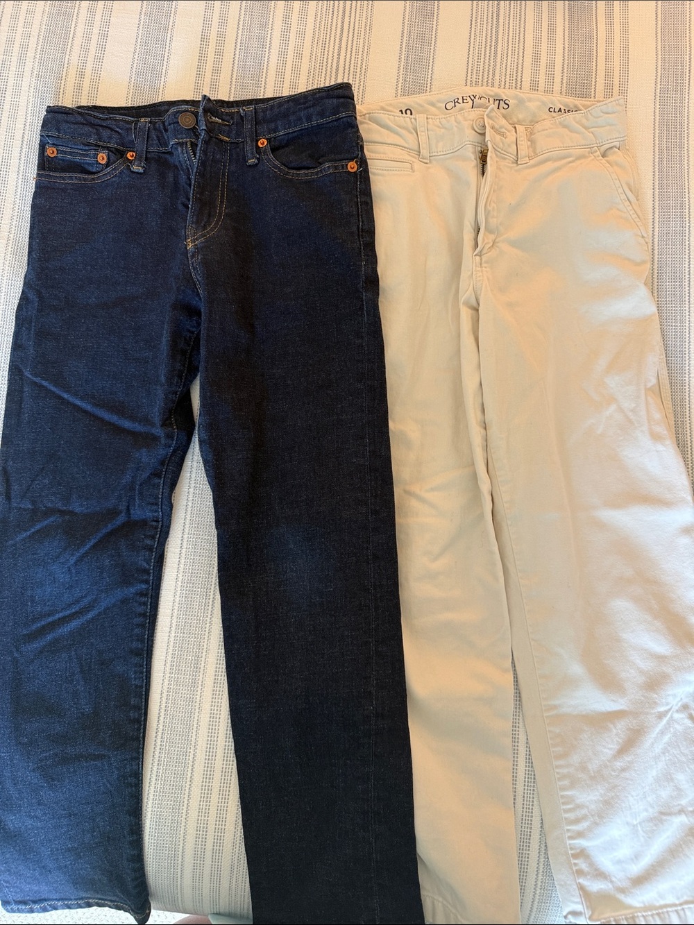Boys size 10 pant set- polo jeans and jcrew khakis